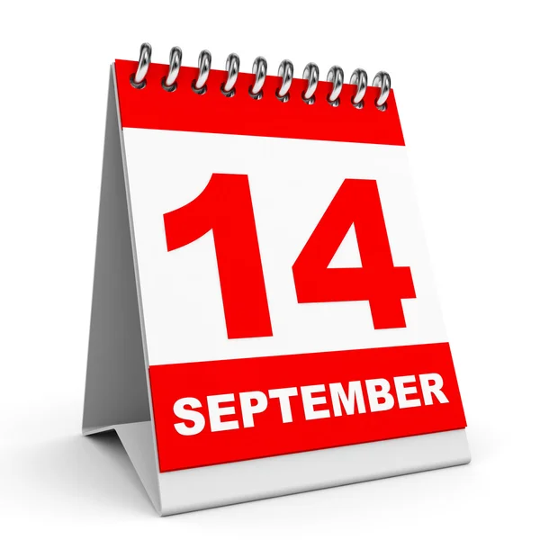 Calendar. 14 September. — Stock Photo, Image
