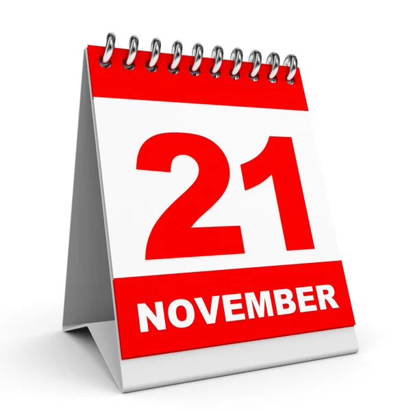 Calendario. 21 de noviembre . —  Fotos de Stock