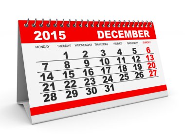 Calendar December 2015.