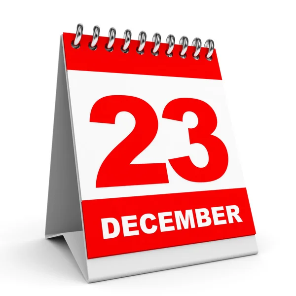 Calendar. 23 December. — Stock Photo, Image