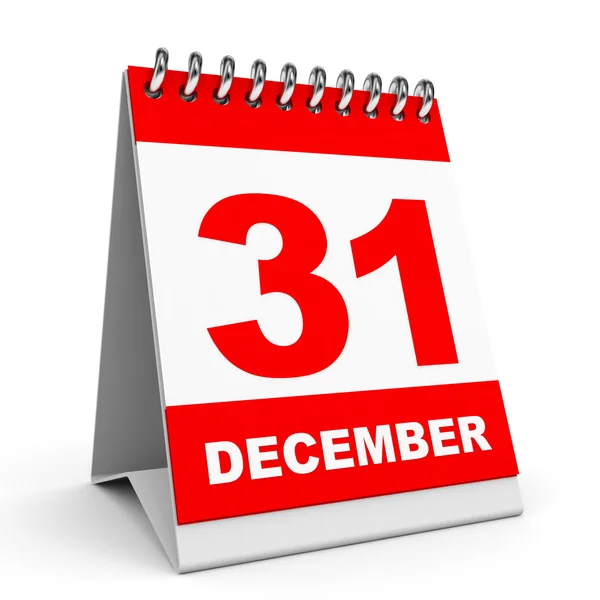 Календарь. 31 декабря . — стоковое фото