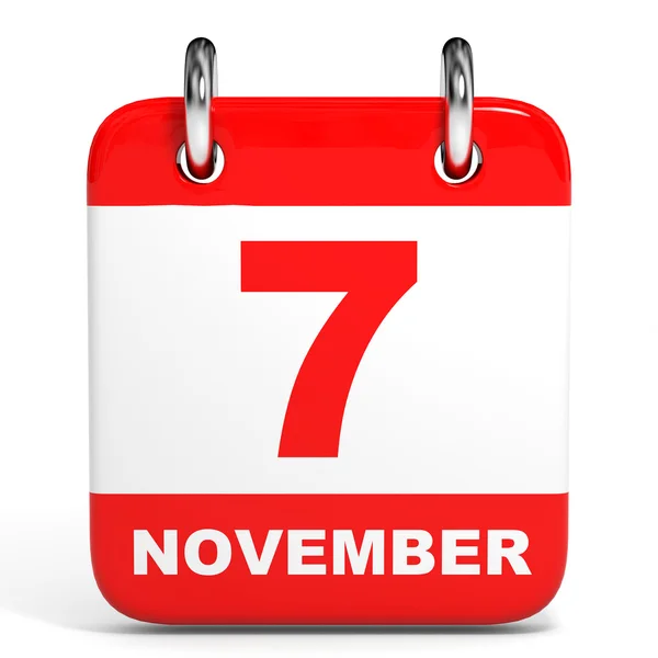 Calendar. 7 November. — Stock Photo, Image