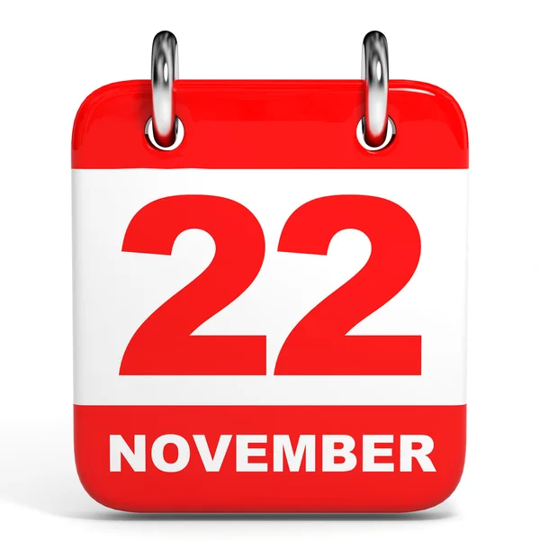 Calendar. 22 November. — Stock Photo, Image