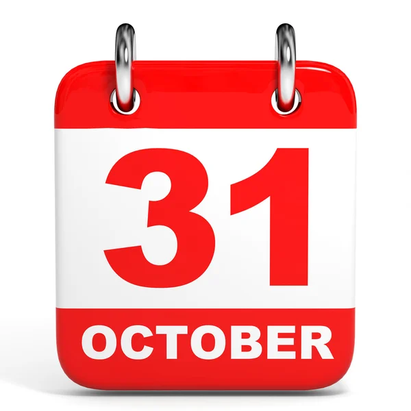 Calendar. 31 October. — Stock Photo, Image