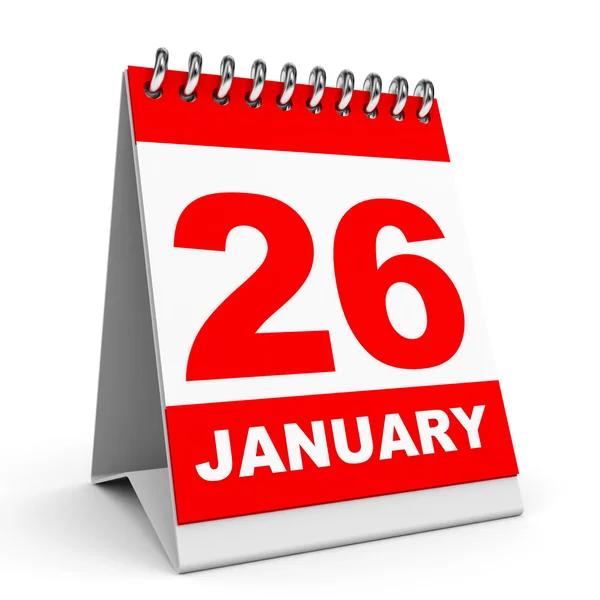 Calendario. 26 gennaio . — Foto Stock