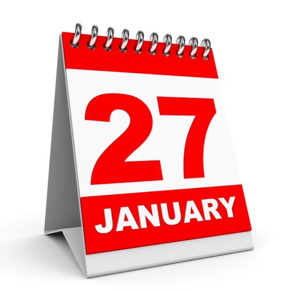 Kalendarz. 27 stycznia. — Zdjęcie stockowe