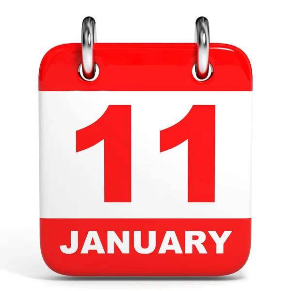 Kalender. 11 januari. — Stockfoto