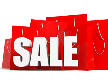 Shopping bags. Sale. clipart