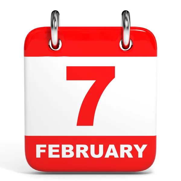 Calendar. 7 February. — Stock Photo, Image