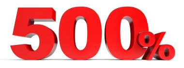 Beş yüz yüzde. 500 indirim.
