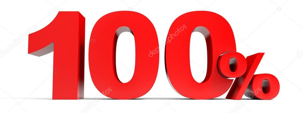 One Hundred Percent Off Discount 100 Stock Photo Image By C Icreative3d 6091