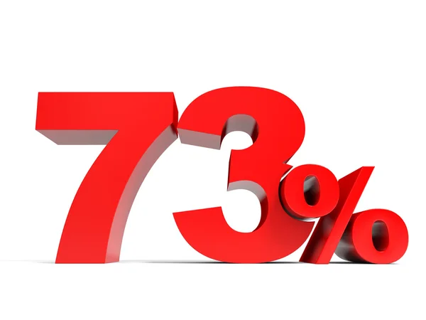 Piros három hetven százalék kedvezményt. Kedvezmény 73. — Stock Fotó