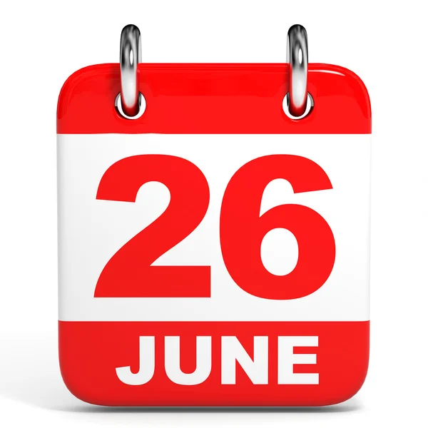 Calendar. 26 June. — Stock Photo, Image