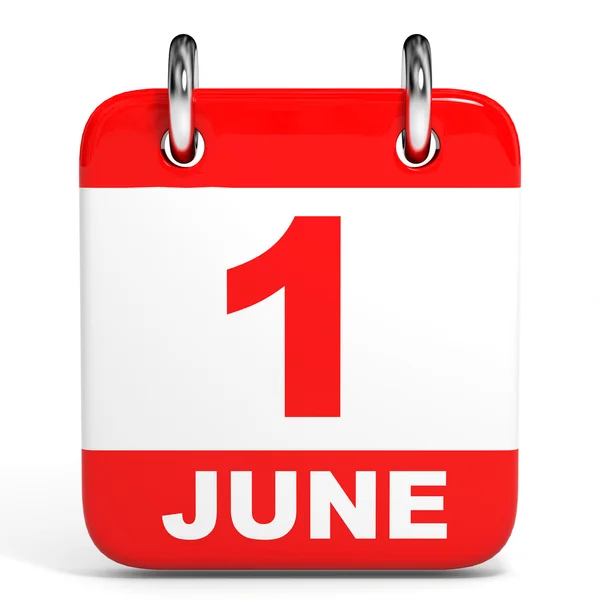 Calendar. 1 June. — Stock Photo, Image