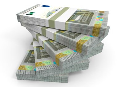 Para destesi. Beş Euro.