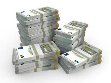 Para destesi. Beş Euro.