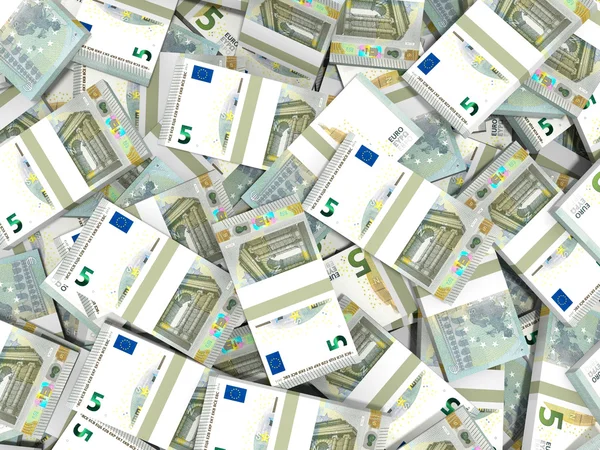 Peníze. Pět EUR. — Stock fotografie
