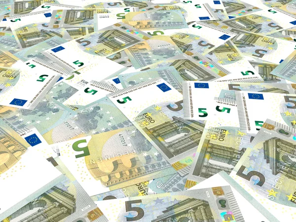 Euro background. Five euros. — Stock Photo, Image