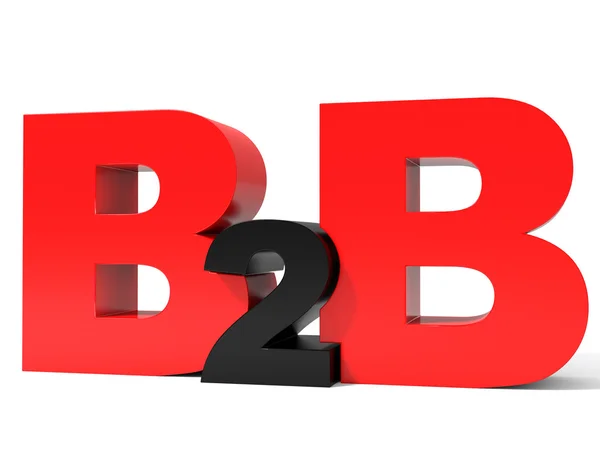 B2B volume letters on white background. — Stock Photo, Image