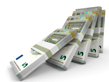 Para destesi. Beş Euro.