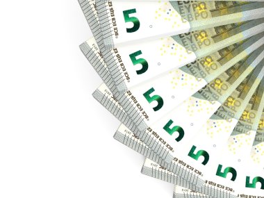 Para fan. Beş Euro.