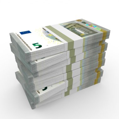 Para destesi. Beş Euro.