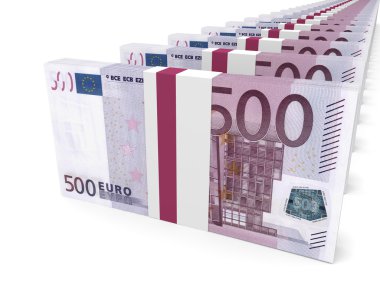 Para destesi. Beş yüz Euro.