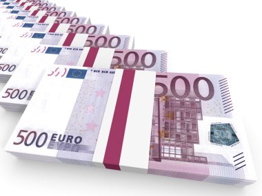 Para destesi. Beş yüz Euro.