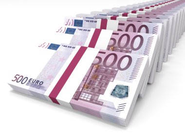 Para destesi. Beş yüz Euro.