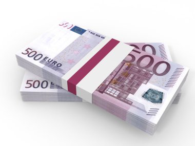 Para destesi. Beş yüz Euro.