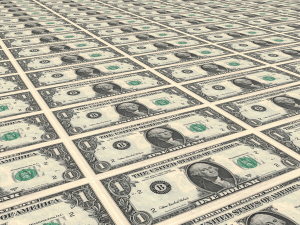 One dollars background.