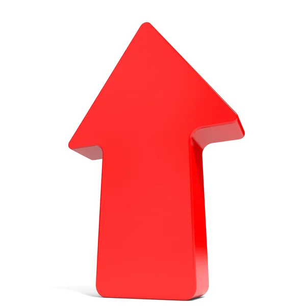 Red up arrow. — Stock Photo, Image