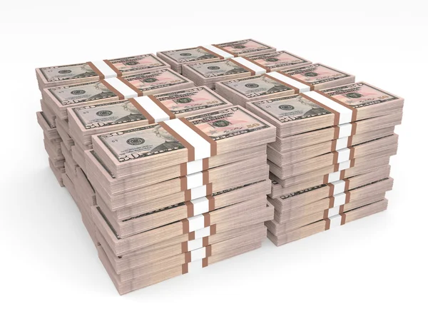 Stacks of money. Fifty dollars. — Stock Photo, Image