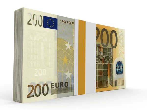 紙幣のパック。200 ユーロ. — ストック写真