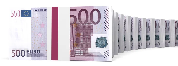 Spoustu peněz. Pět set euro. — Stock fotografie