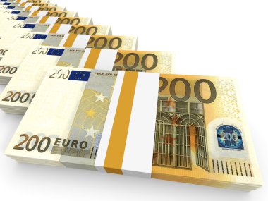 Para destesi. İki yüz Euro.