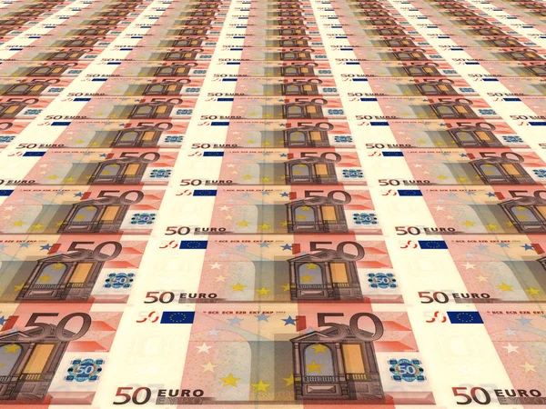 ユーロの背景。50 ユーロ. — ストック写真
