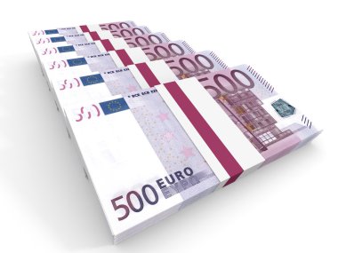 Para destesi. Beş yüz Euro.