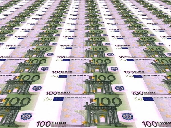 Euro achtergrond. Honderd euro. — Stockfoto