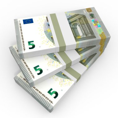 Para destesi. Beş Euro.