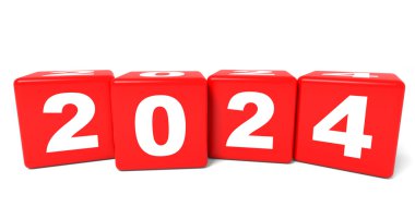 2024 yeni yıl küpleri.