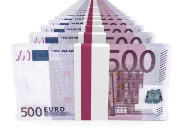 Para destesi. Beş yüz Euro.