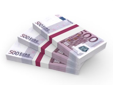 Para destesi. Beş yüz Euro.