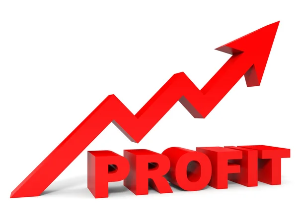 Graph up profit arrow. — Stock Photo, Image