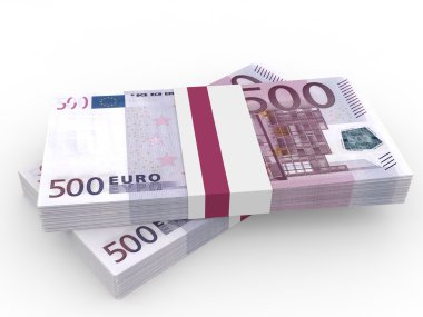 Para destesi. Beş yüz Euro.