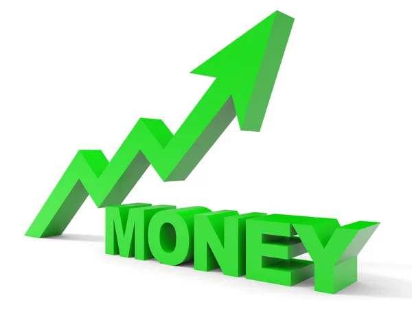 Graph up money arrow. — Stock Photo, Image