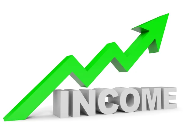 Graph up income arrow. — Stock Photo, Image