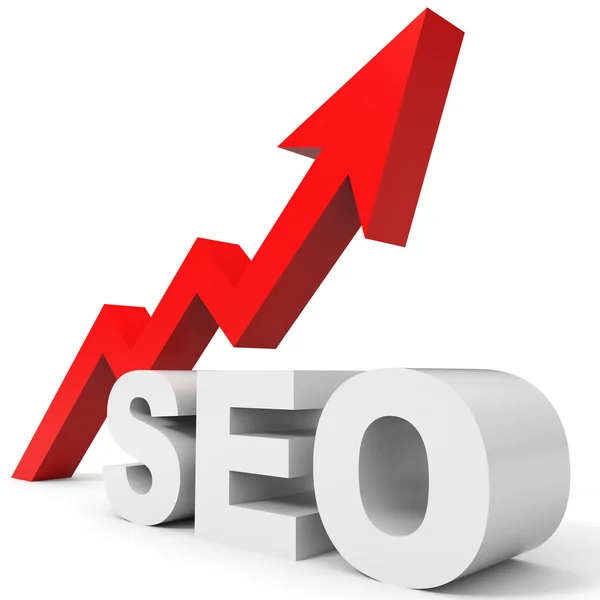 Graph up SEO arrow. — Stock Photo, Image