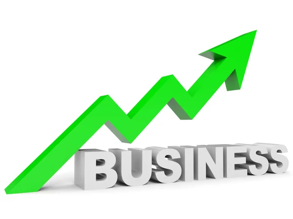 Graph up business arrow. — Stock Photo, Image