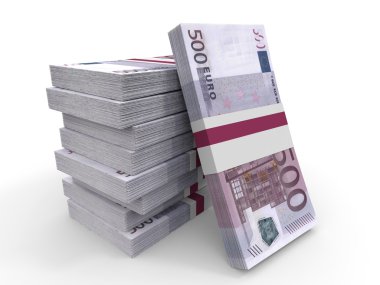 Beş yüz euro banknot arka plan.
